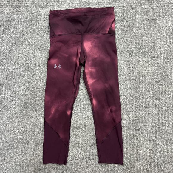 Under Armour Leggings Womens Small HeatGear Compression Athletic Gym Pants - Picture 1 of 11
